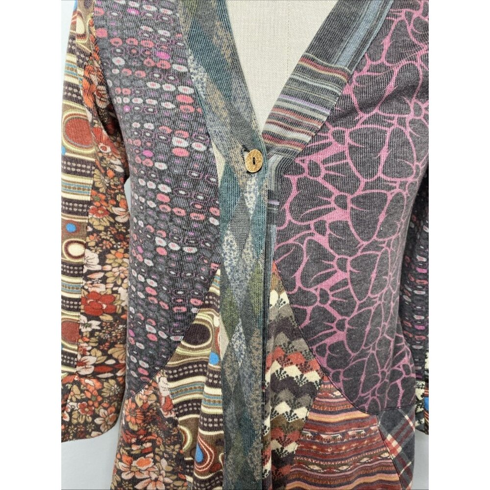 Sacred Threads Cardigan Womens M Open Front Boho … - image 3